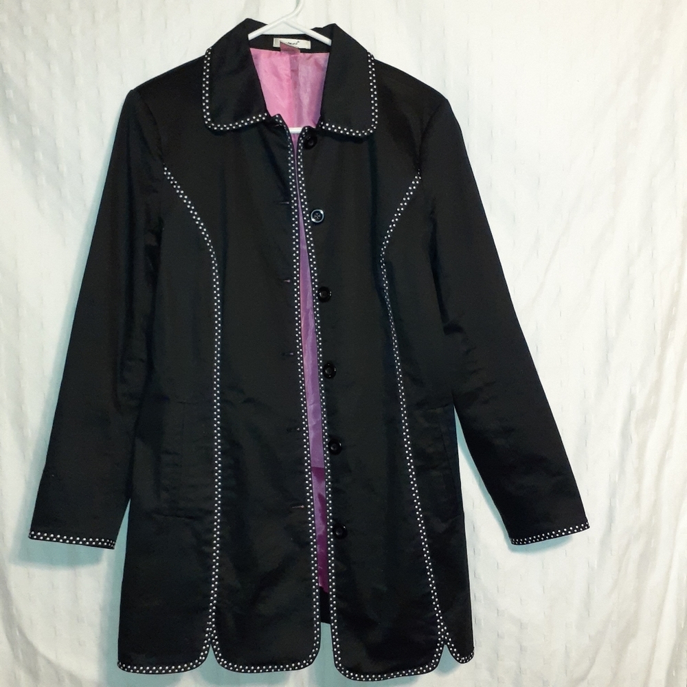 EDWARD DRESS JACKET/COAT PINK LINING SIZE 10P